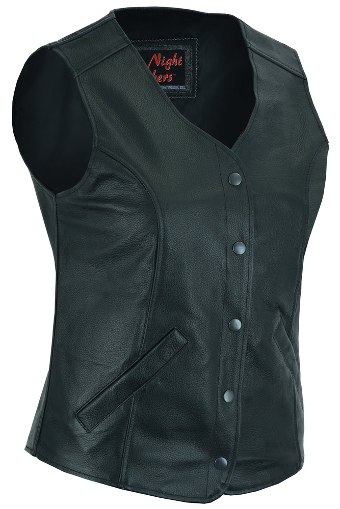 DS Women's Stylish Longer Body ¾ Vest - Plain Sides